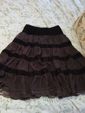 Whimsygoth Dark Brown Maxi Skirt